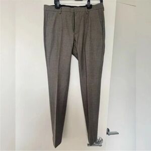 Theory Men’s Zaine T Wool Dress Pants - Fawn Melange - New Sample - Size 32